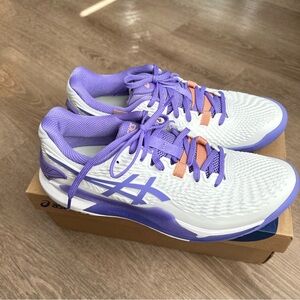 NIB Asics gel resolution 9 size Us 9 womens sneakers purple
